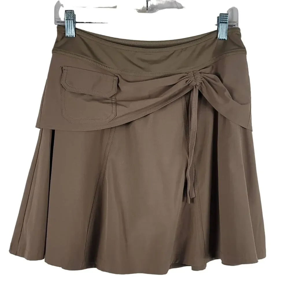 Athleta Women's Tan Golf Pickle Ball Hiking Walking Skort 4